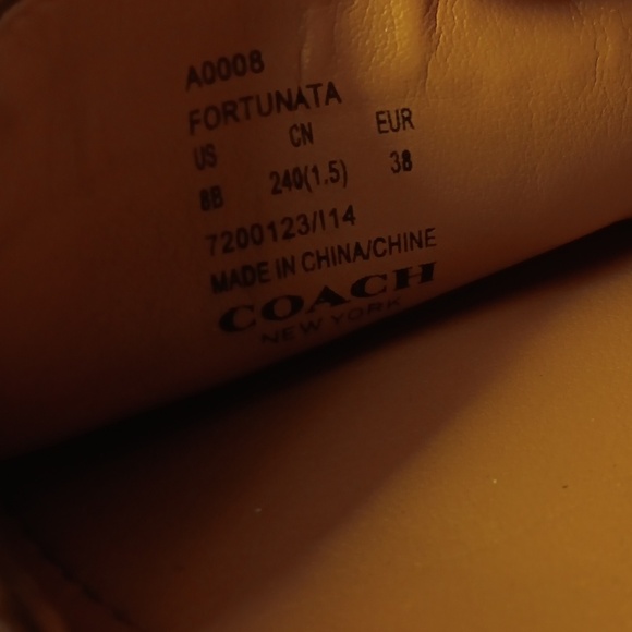 Coach Fortunata monogram loafers 8B - Picture 8 of 8